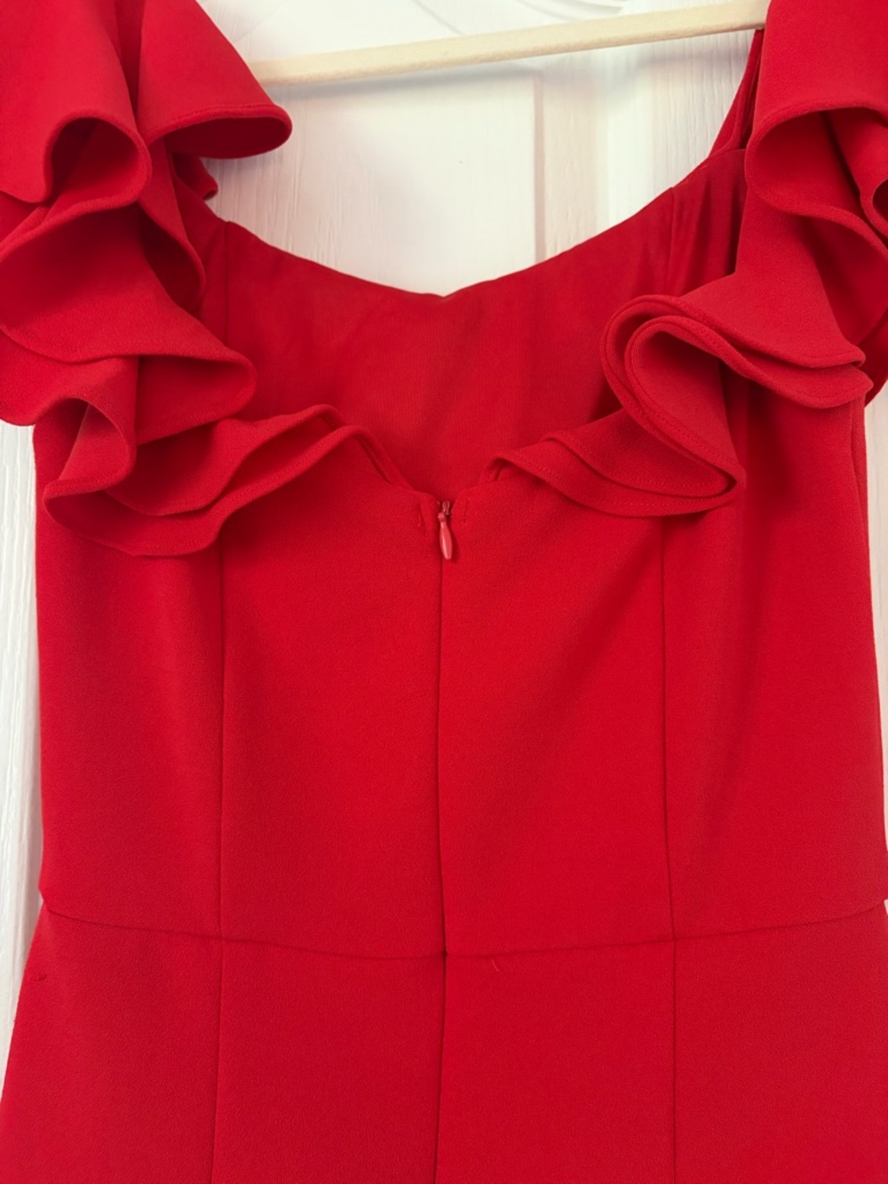 Lulu's Red Ruffle Bodycon Mini Dress - Picture 5 of 7